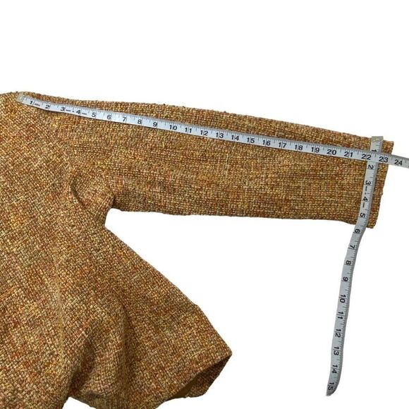 Jones New York Womens Boucle Tweed Blazer | 14 | Orange | Button Up | Vented - Picture 8 of 10